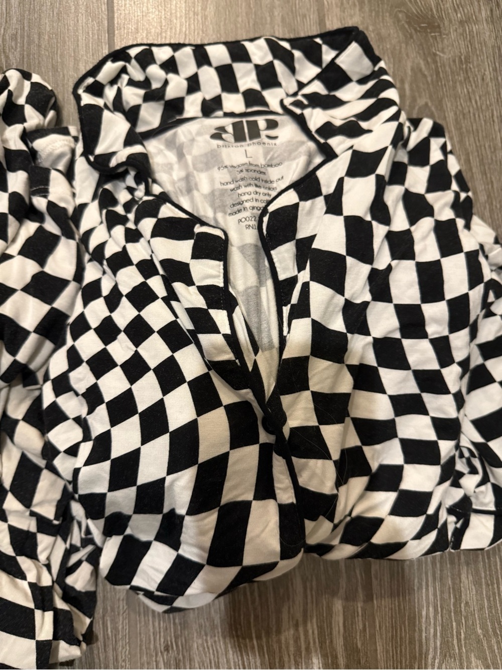 Brixton Phoenix Black & White Checkered Women's Pajamas